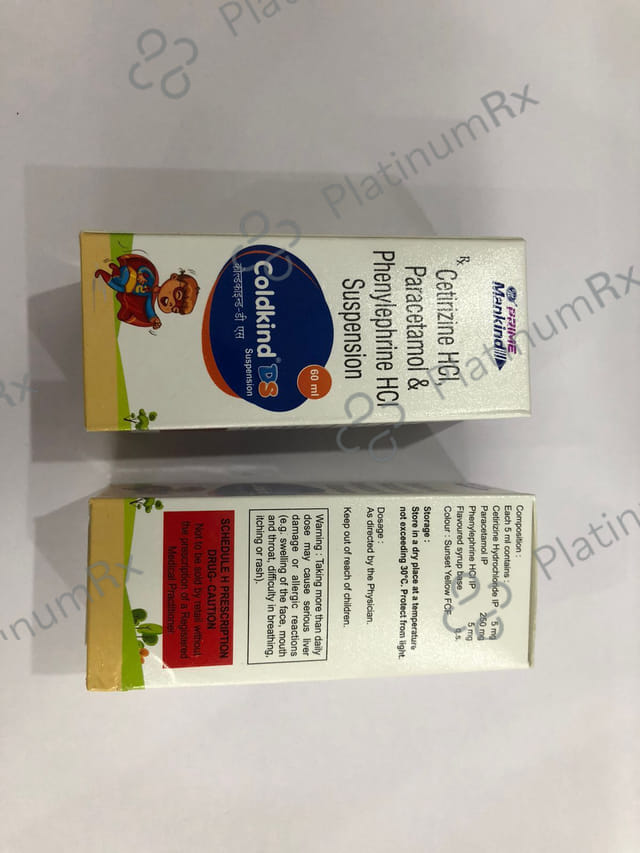 Coldkind DS 5/250/5mg Oral Suspension 60ml