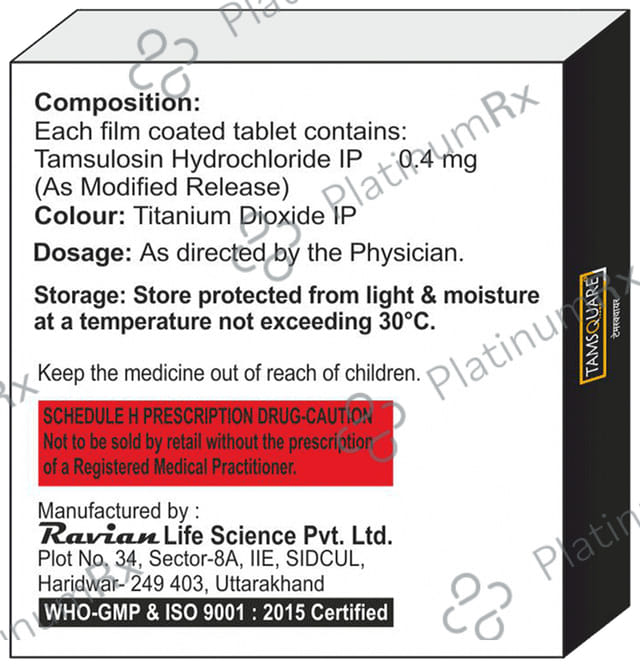 Tamsquare 0.4mg Tablet 10s