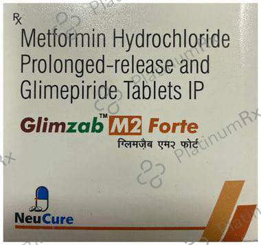 Glimzab M Forte 2mg/1000mg Tablet