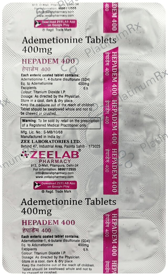 Hepadem 400mg Tablet 10s