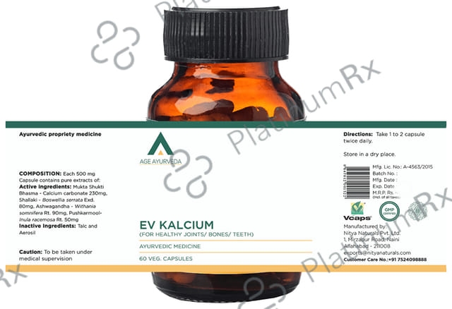 Age Ayurveda EV Kalcium Veg Capsule