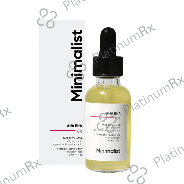 Minimalist 10% AHA BHA Face Exfoliator 30ml