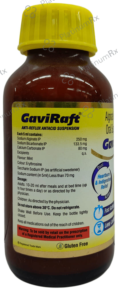 GaviRaft Oral Suspension Soothing Mint Sugar Free