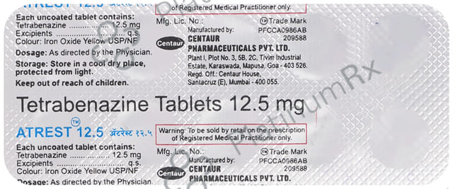 Atrest 12.5mg Tablet 10s