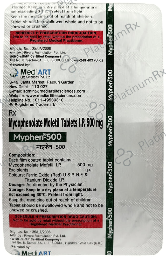 Myphen 500 Tablet