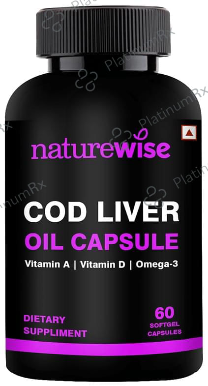 Naturewise COD Liver Oil Softgel Capsule (60 Each) 1 Bottle