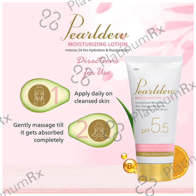 Pearldew Moisturizing Lotion PH5.5 (100ml Each) 2 Tubes