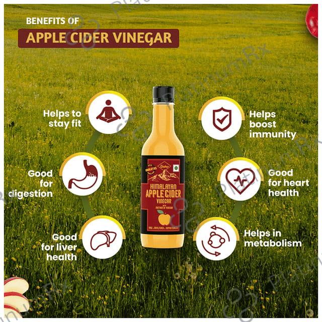 Dabur Himalayan Apple Cider Vinegar -With The Mother Of Vinegar -Raw, Unfiltered & 100% Natural