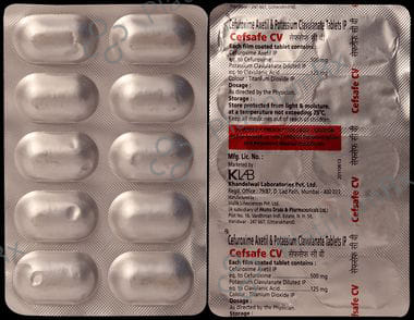 Cefsafe CV 500/125mg Tablet 10s