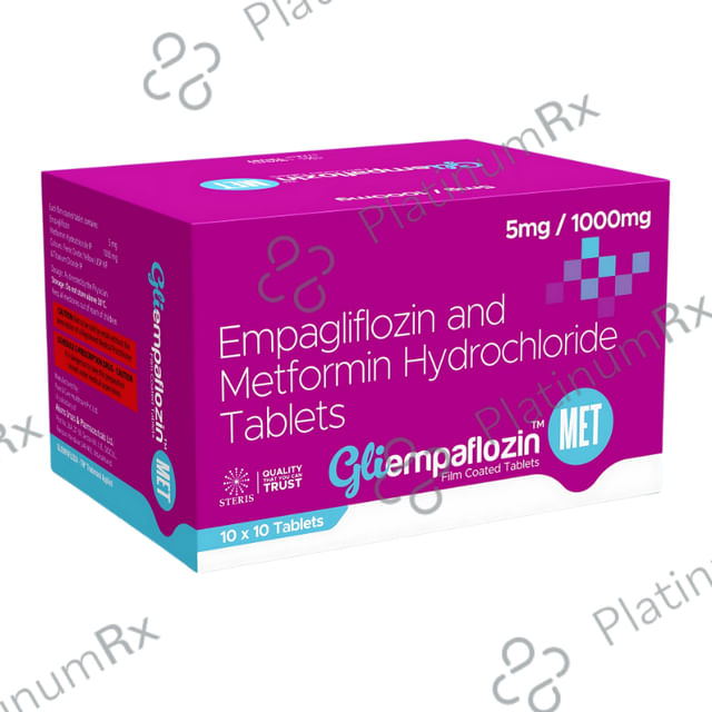 Gliempaflozin Met 5/1000mg Tablet 10s