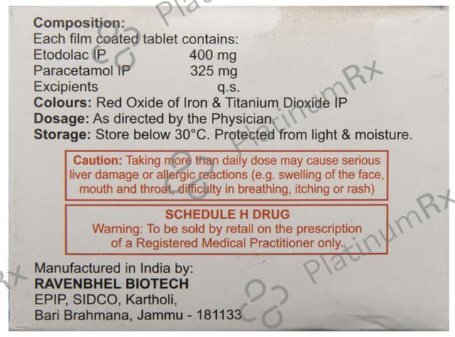 Etosafe P 400/500mg Tablet 10s