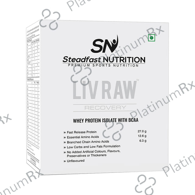 Steadfast Nutrition Liv Raw Recovery Sachet (30gm Each) Unflavored 15 Sachets