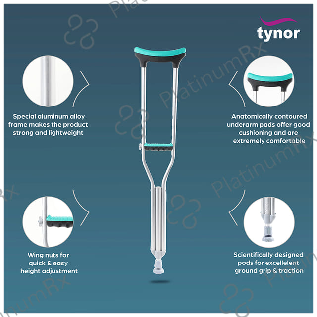 Tynor L21 Auxiliary Crutch (Pair) Small