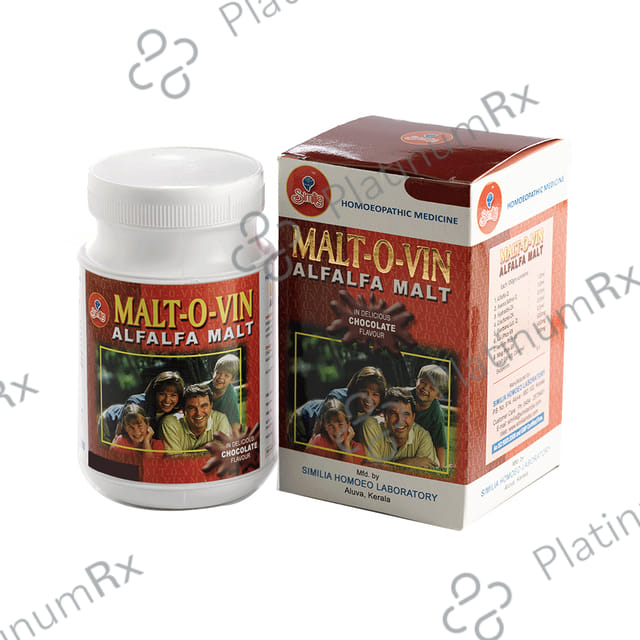 Similia Malt-O-Vin Alfalfa Malt Delicious Chocolate 500 gm