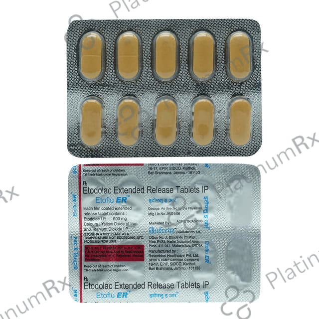 Etoflu 600mg Tablet ER 10s