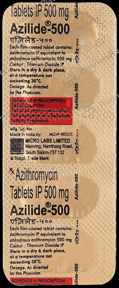 Azilide 500mg Tablet 5s