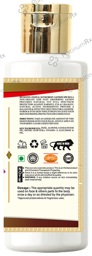 Khadi Care Herbal Sunscreen Lotion SPF 30 210ml