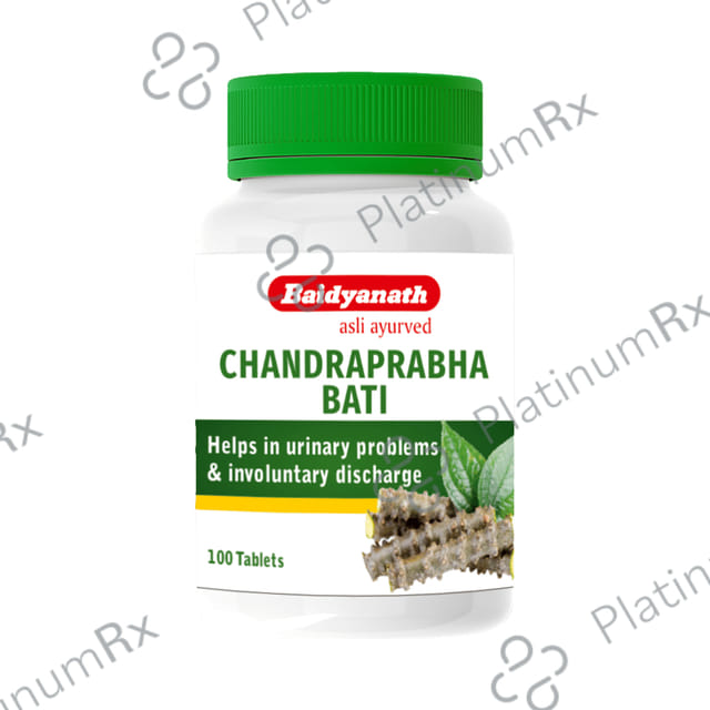 Baidyanath Chandraprabha Bati for Urinary Health 100 tablets