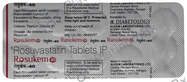 Rosukem 40mg Tablet 10s