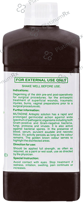 Mutadine 10% Solution 500 Solution