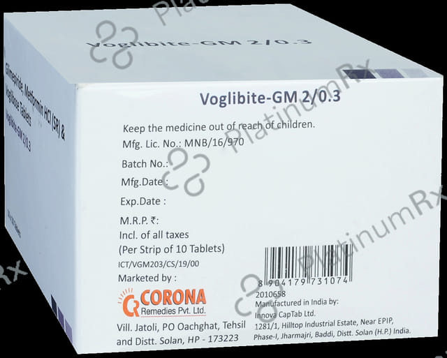 Voglibite GM 2/0.3mg Tablet SR 10s