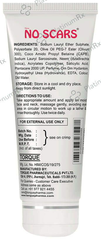 NO Scars Cleansing Face Wash with Eminence of Neem Extract (60ml)