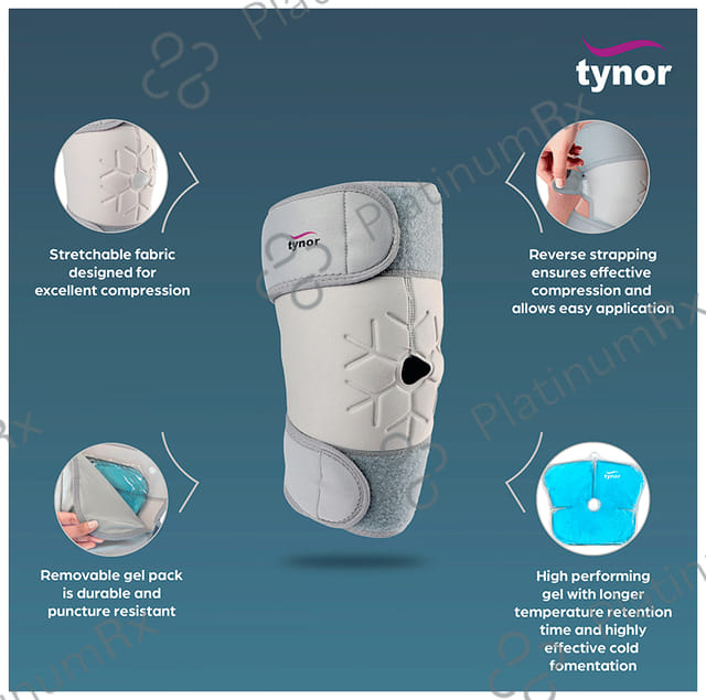 Tynor I 02 Cool Pack Knee Wrap Universal Grey