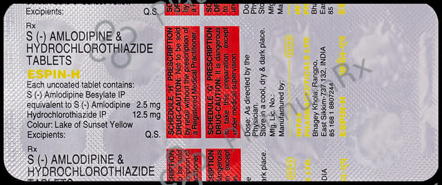 Espin H 2.5/12.5mg Tablet 10s