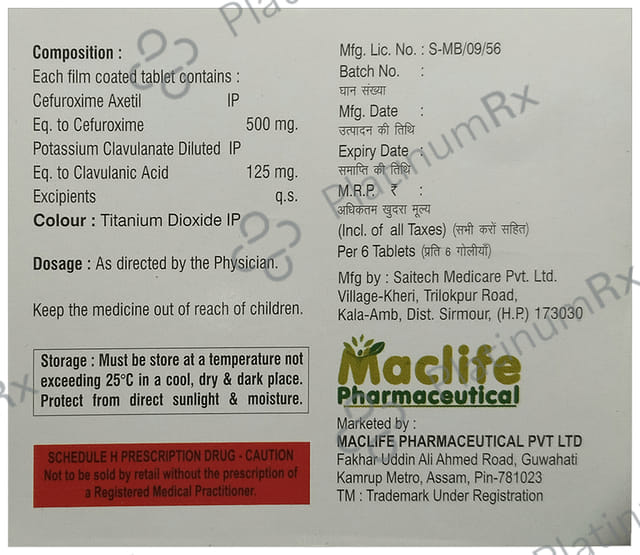 Furomac-CV 500 Tablet