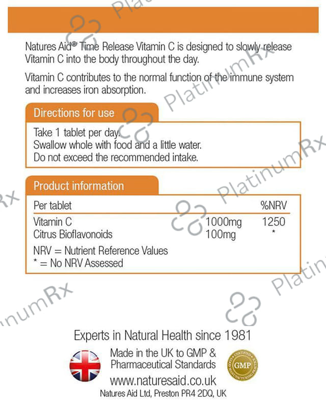 Natures Aid Vitamin C 1000mg Tablet