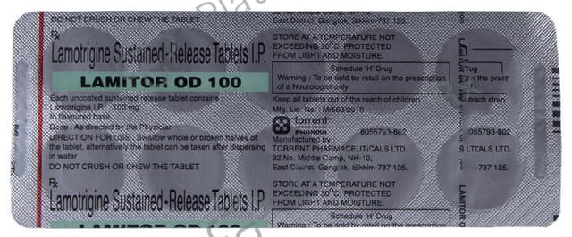 Lamitor OD 100mg Tablet SR 10s