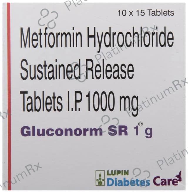 Gluconorm 1gm SR Tablet 15s