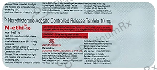N Ethi 10mg Tablet CR 10s