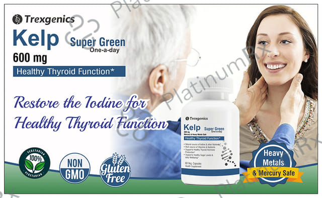 Trexgenics Kelp Super Green 600mg Veg. Capsules