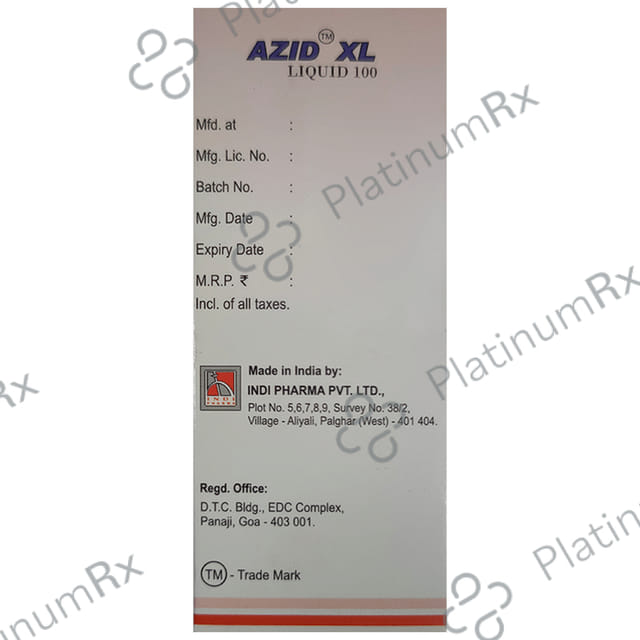 Azid 100mg Syrup 15ml