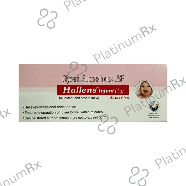 Hallens Glycerin Infant 1gm Suppository 7s
