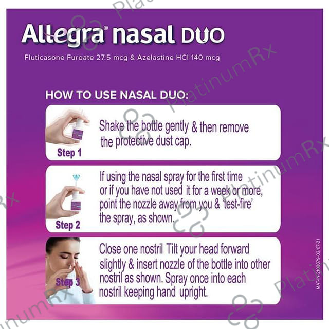 Allegra 140/27.5mcg Nasal Duo Spray 7gm