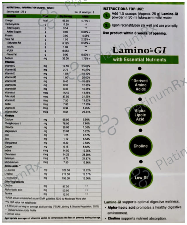 Lamino GI Cherry Powder 200gm