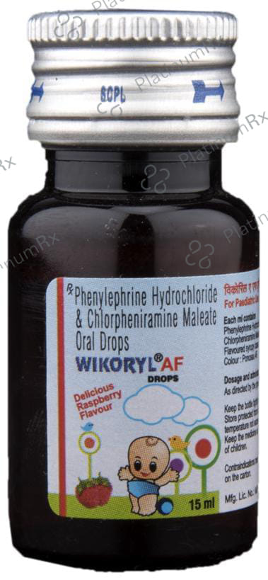 Wikoryl AF 2/5mg Drops 15ml