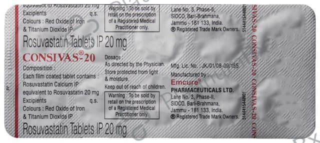 Consivas 20mg Tablet 10s