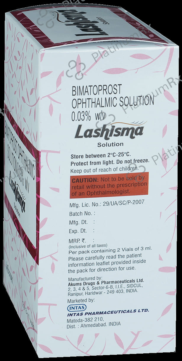 Lashisma Opthalmic Solution 3ml