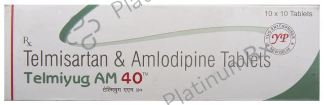 Telmiyug AM 40 Tablet