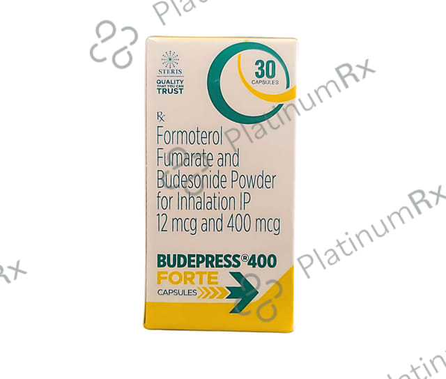 Budepress Forte 400/12mcg Capsule 30s