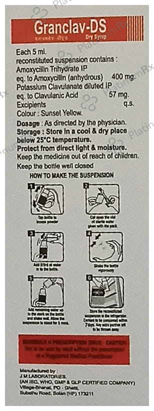 Granclav DS 400/57mg Dry Syrup 30ml