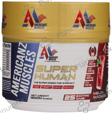 Americanz Muscles Super Human Pre-Workout Powder Melon Madness