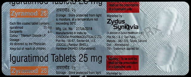 Zyramod 25mg Tablet 10s