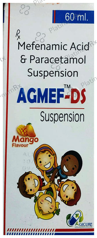 Agmef DS 100/250mg Mango Oral Suspension 60ml