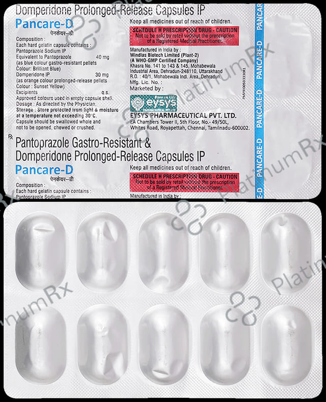 Pancare D 30mg/40mg Capsule SR