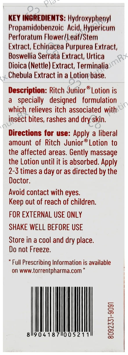 Ritch Junior Anti Itch Lotion 30ml