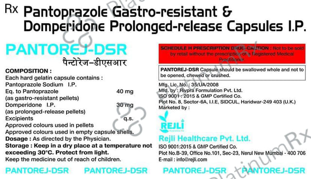 Pantorej DSR 30/40mg Capsule 10s